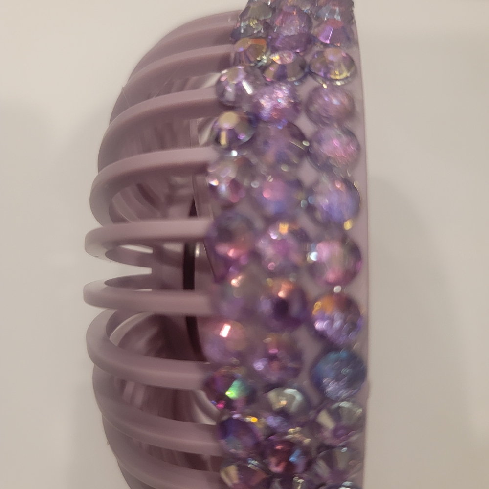 Lavender Crystal Handheld Fan - Picture 6 of 6